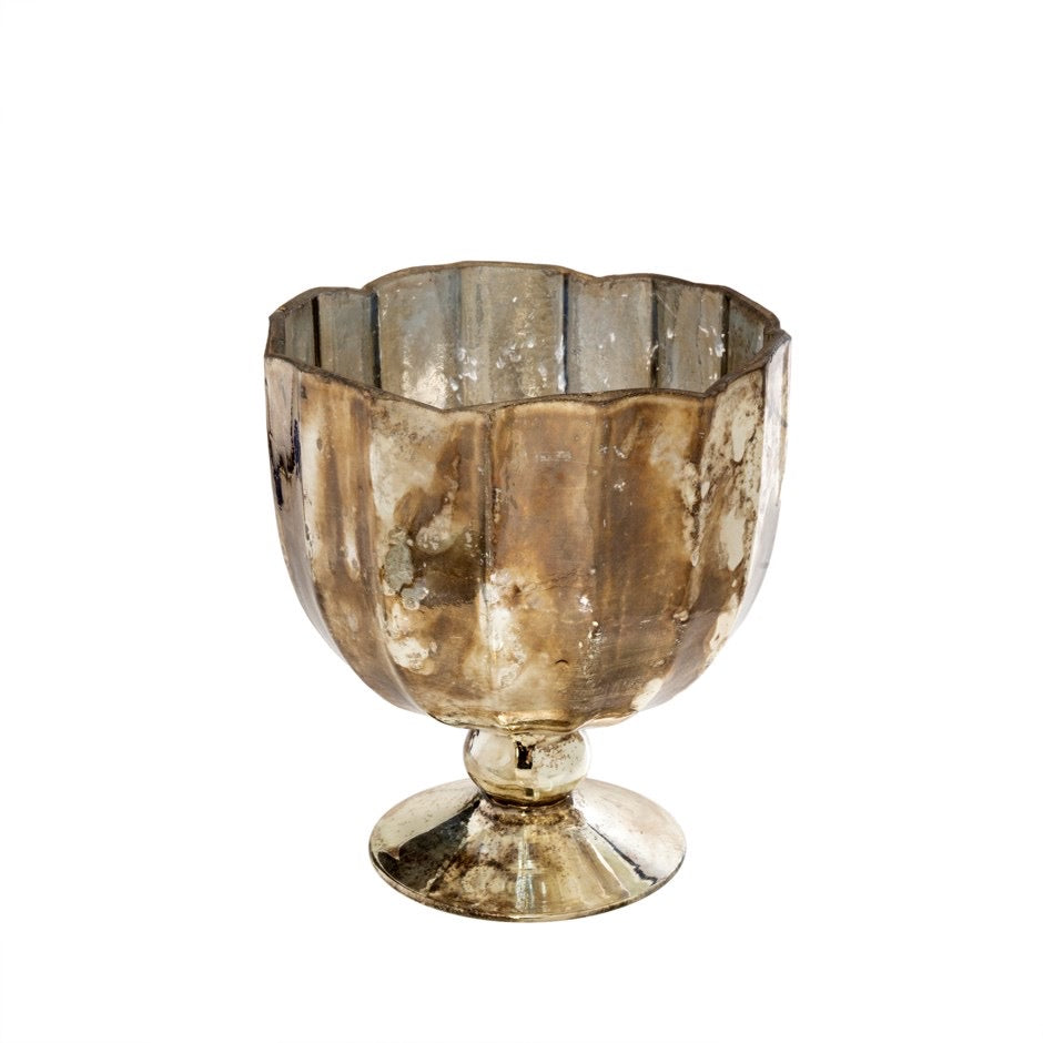 Glass Footed Vase