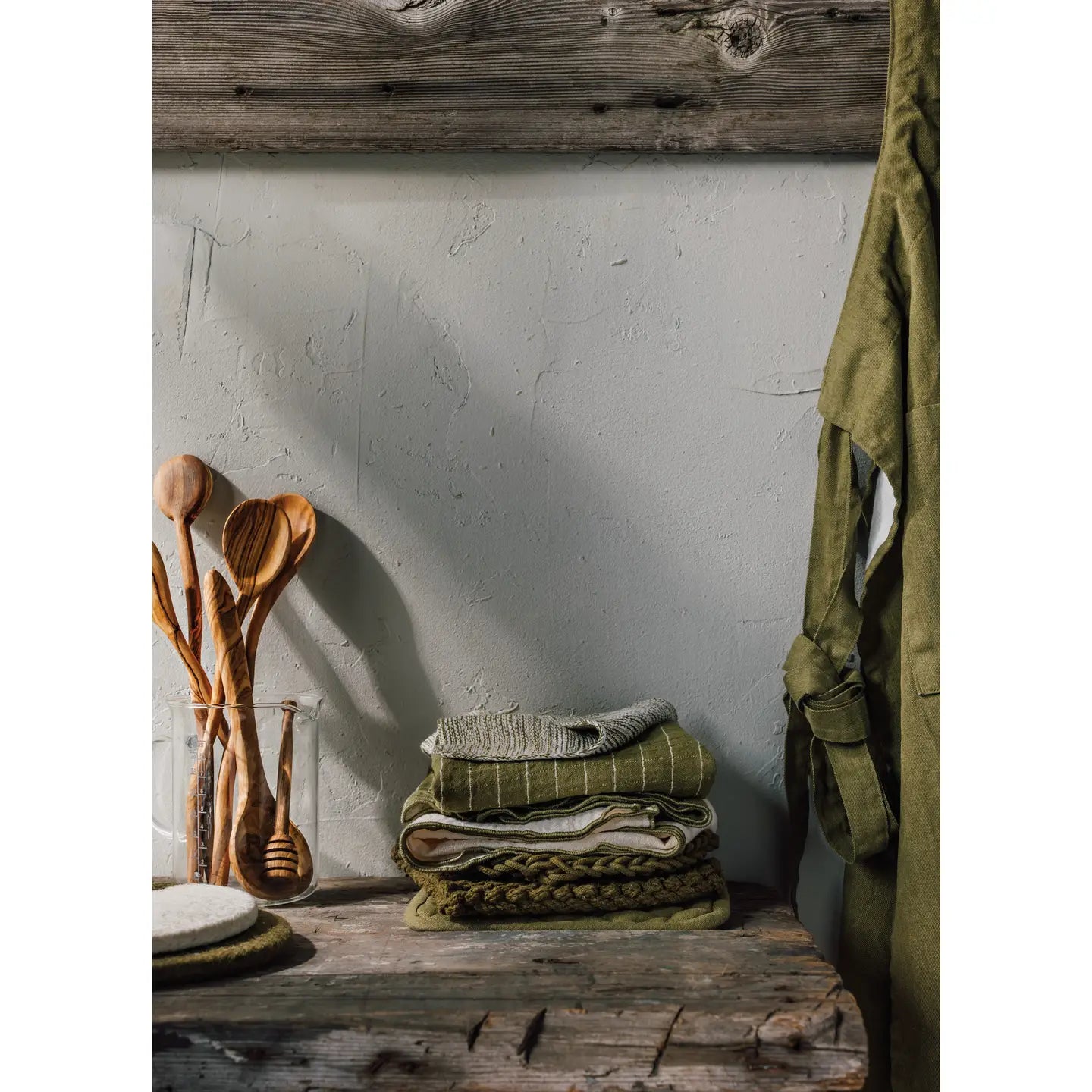Knit Potholder in Olive Branch
