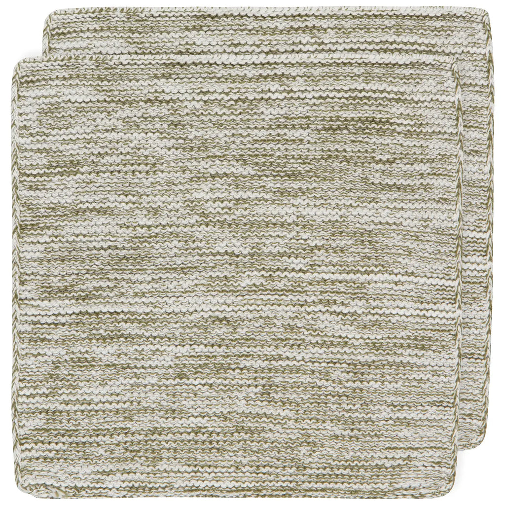 Knit Dishcloths in Olive Branch