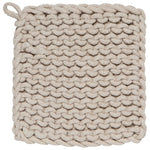 Knit Potholder in Dove Grey
