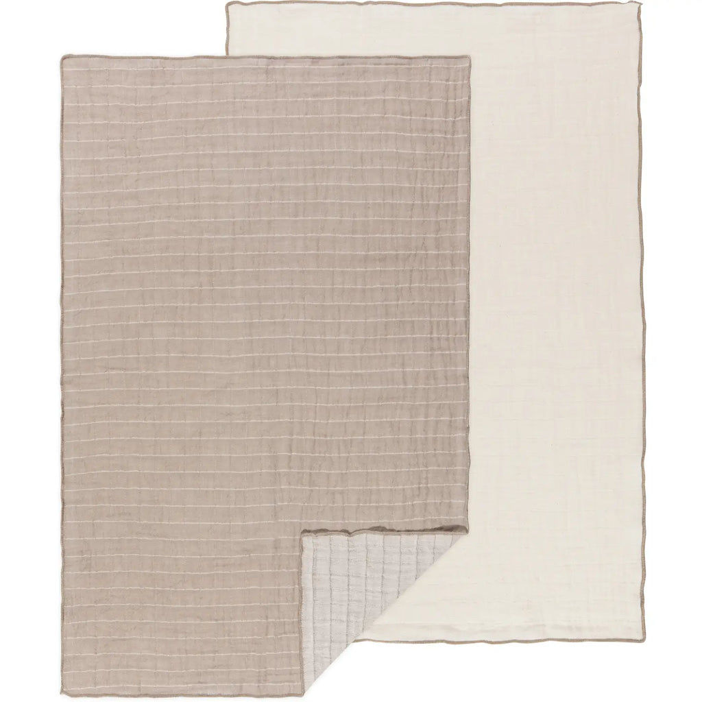 Double Gauze Dishtowels in Dove Grey
