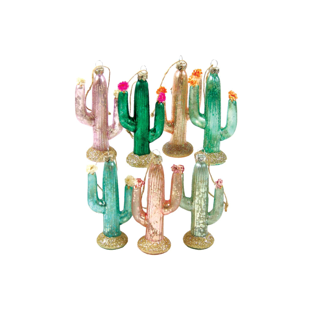 Glitter Cactus Ornament