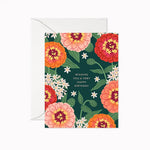 Zinnia Birthday Card