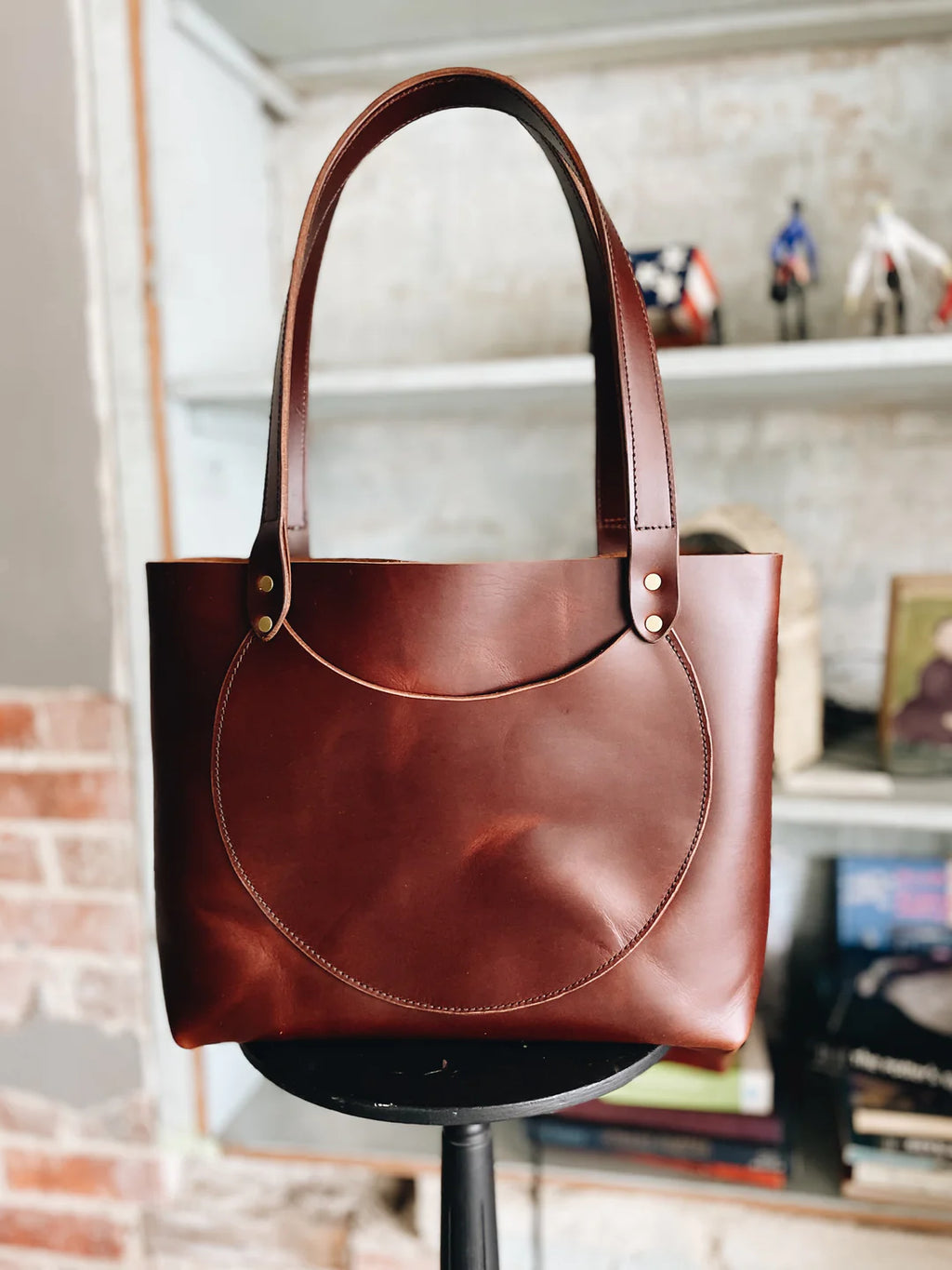 Luna Tote in Burgundy