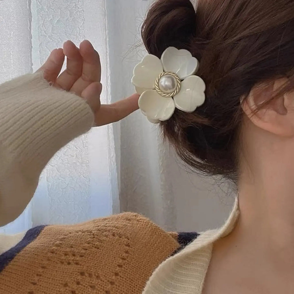 Floral Hair Claw Clip
