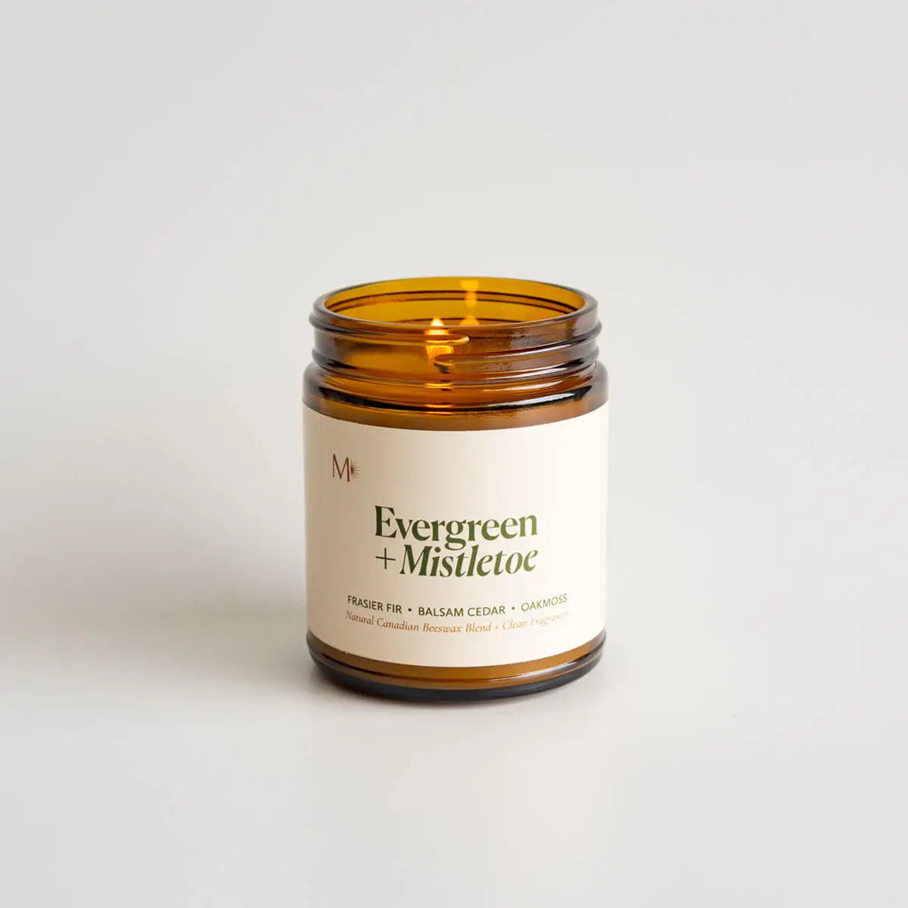 Evergreen + Mistletoe Candle