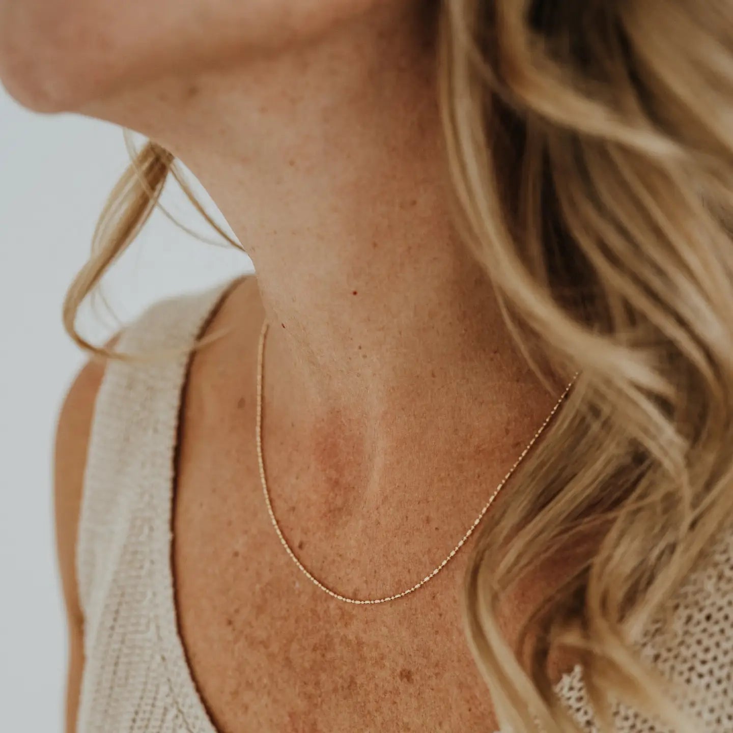 Dainty Ball Bar Chain