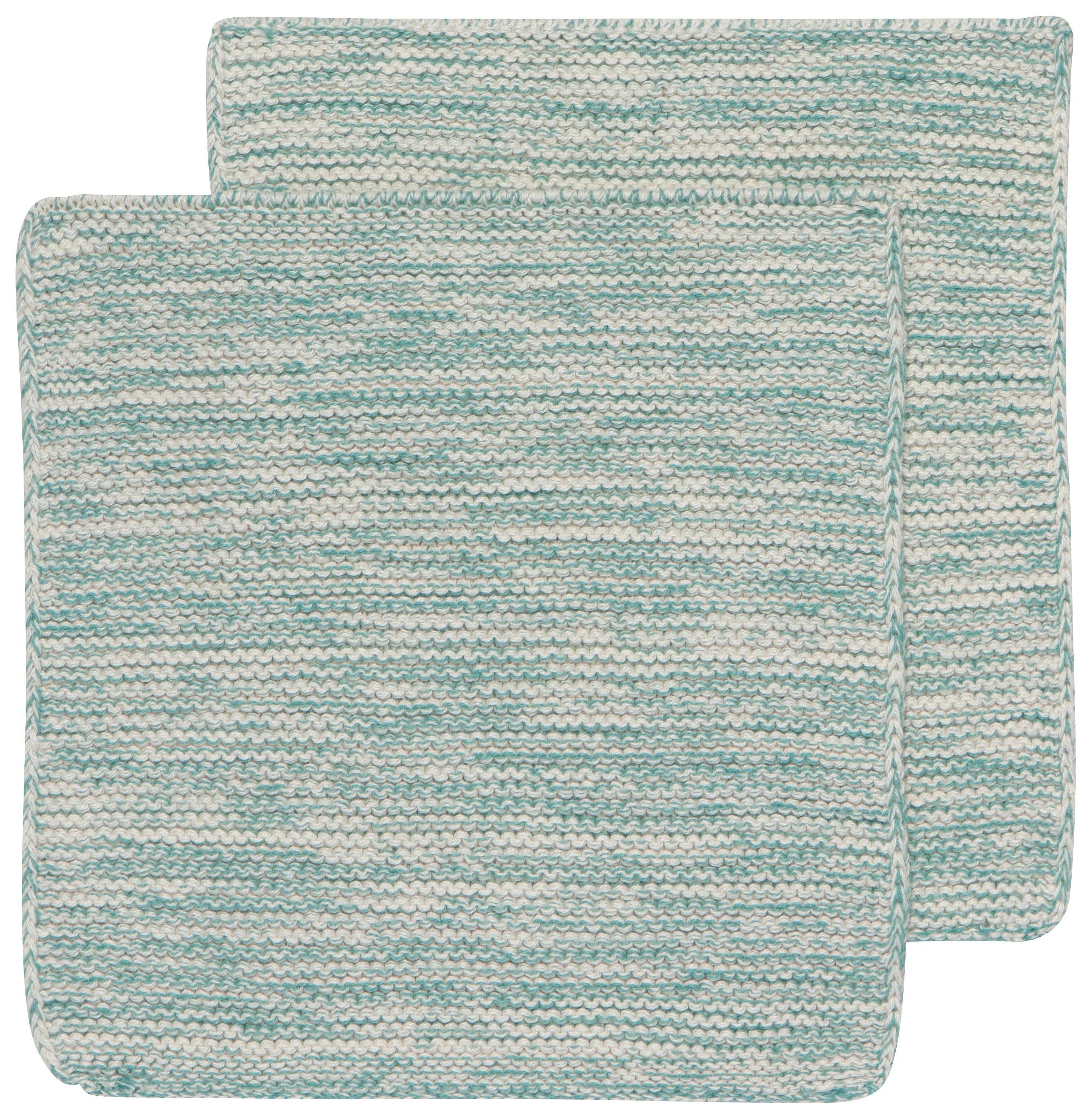 Knit Dishcloths in Lagoon