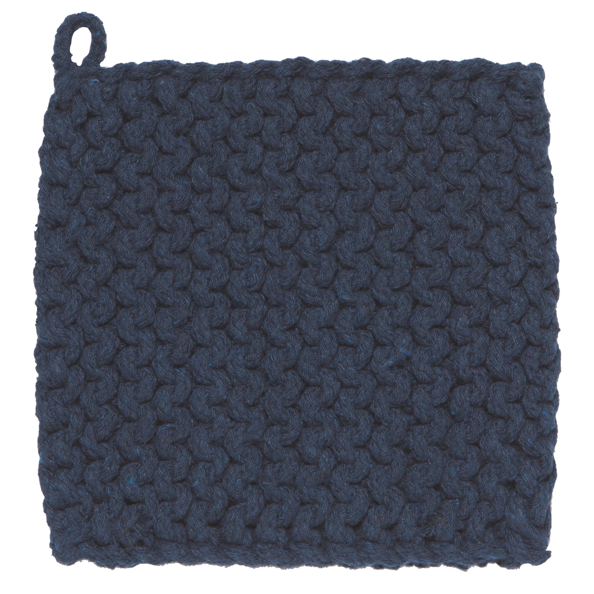 Knit Potholder in Midnight