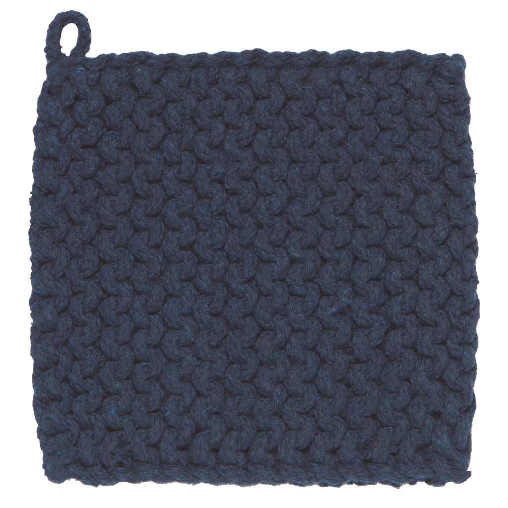 Knit Potholder in Midnight