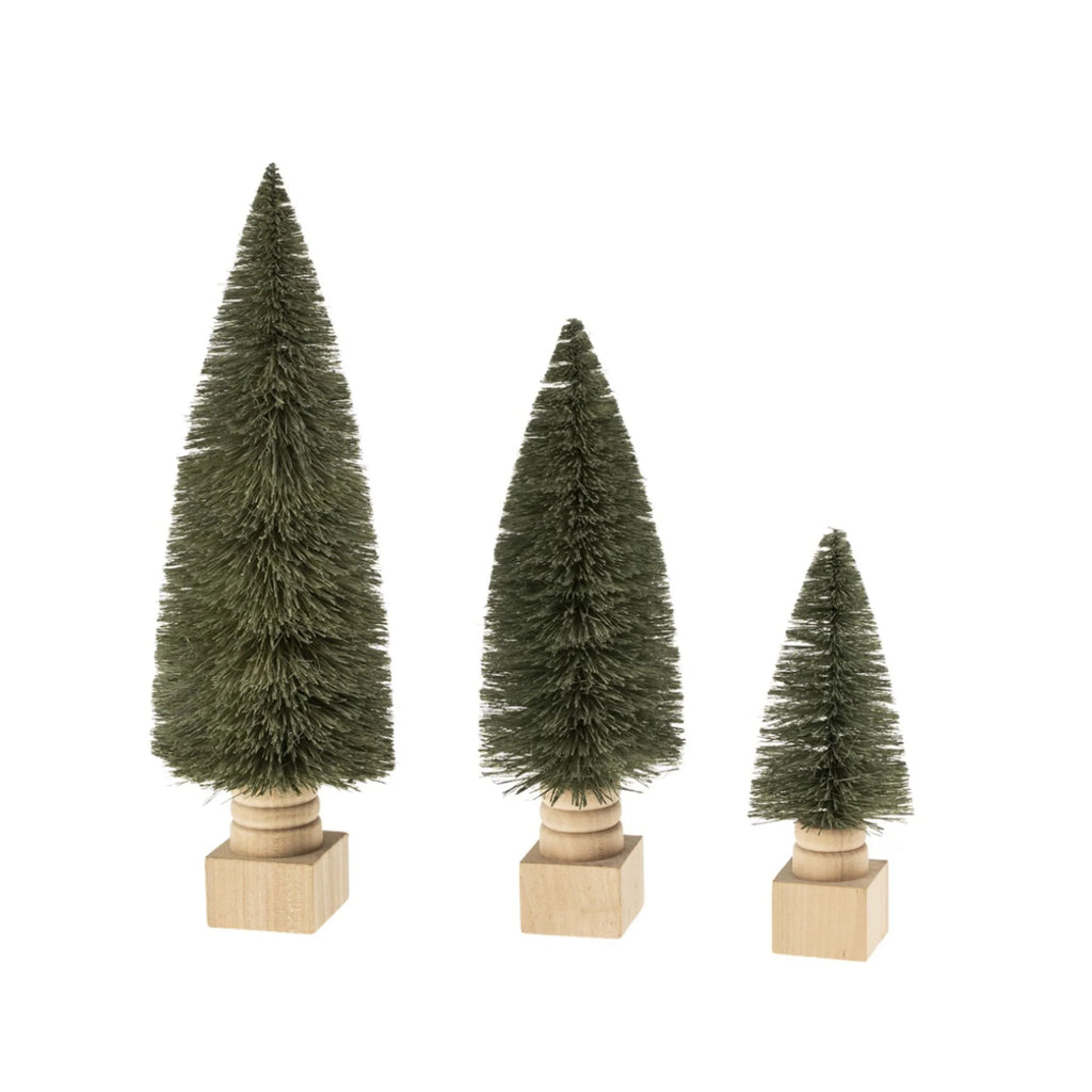 Sisal Bottle Brush Trees in Sage