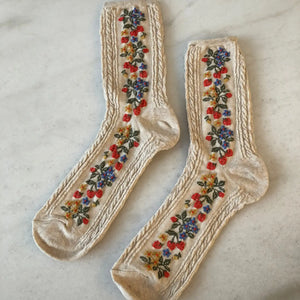 Strawberry Garden Socks