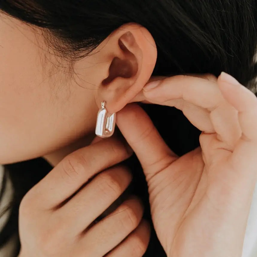 Uptown Rectangular Hoops