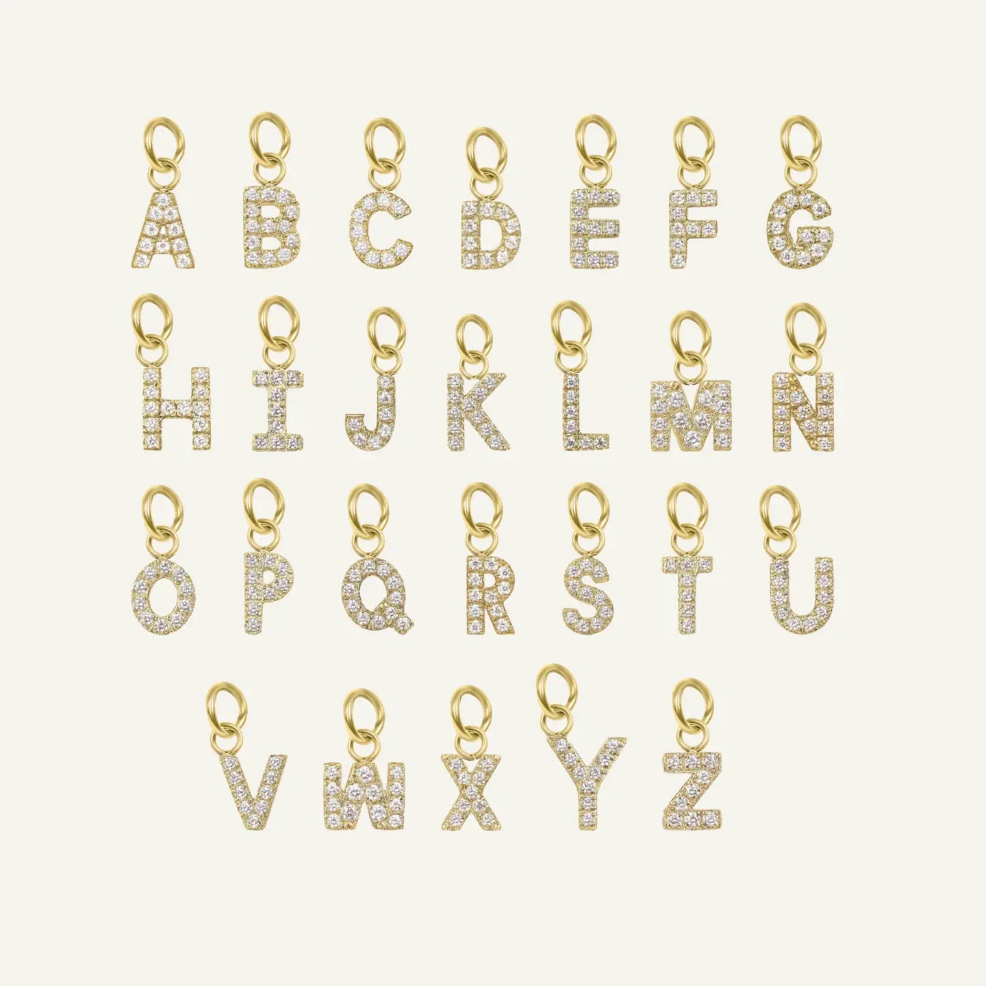 Sparkle Letter Pendant Necklace