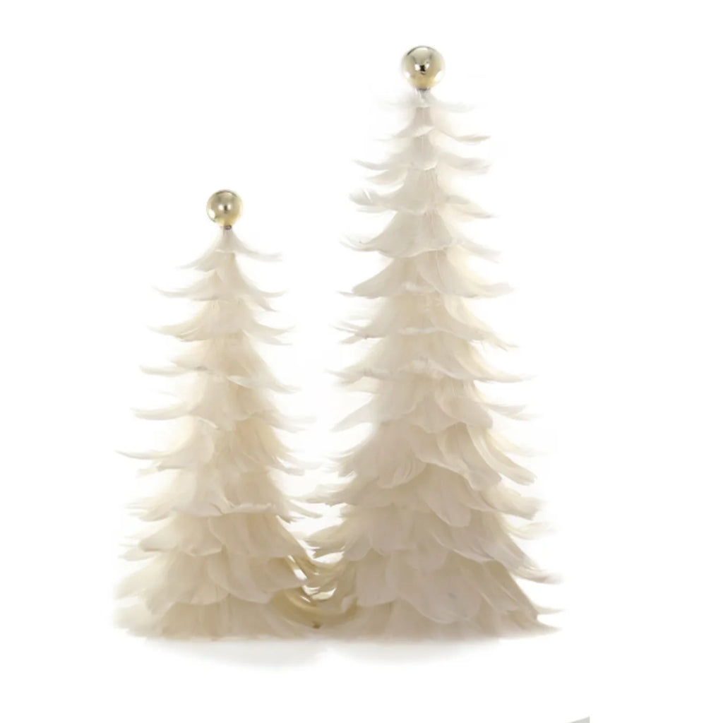 Feathered Trees in Cream