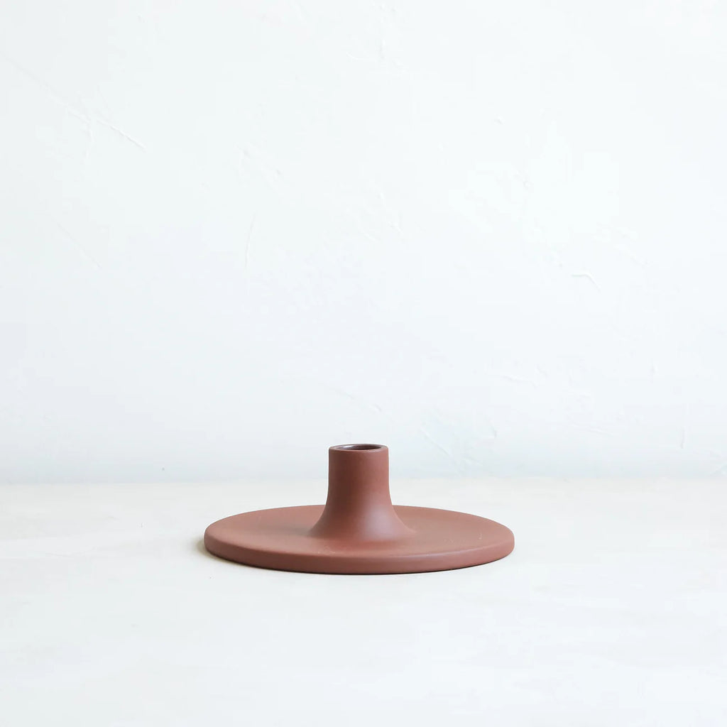 Ceramic Taper Holder in Earth