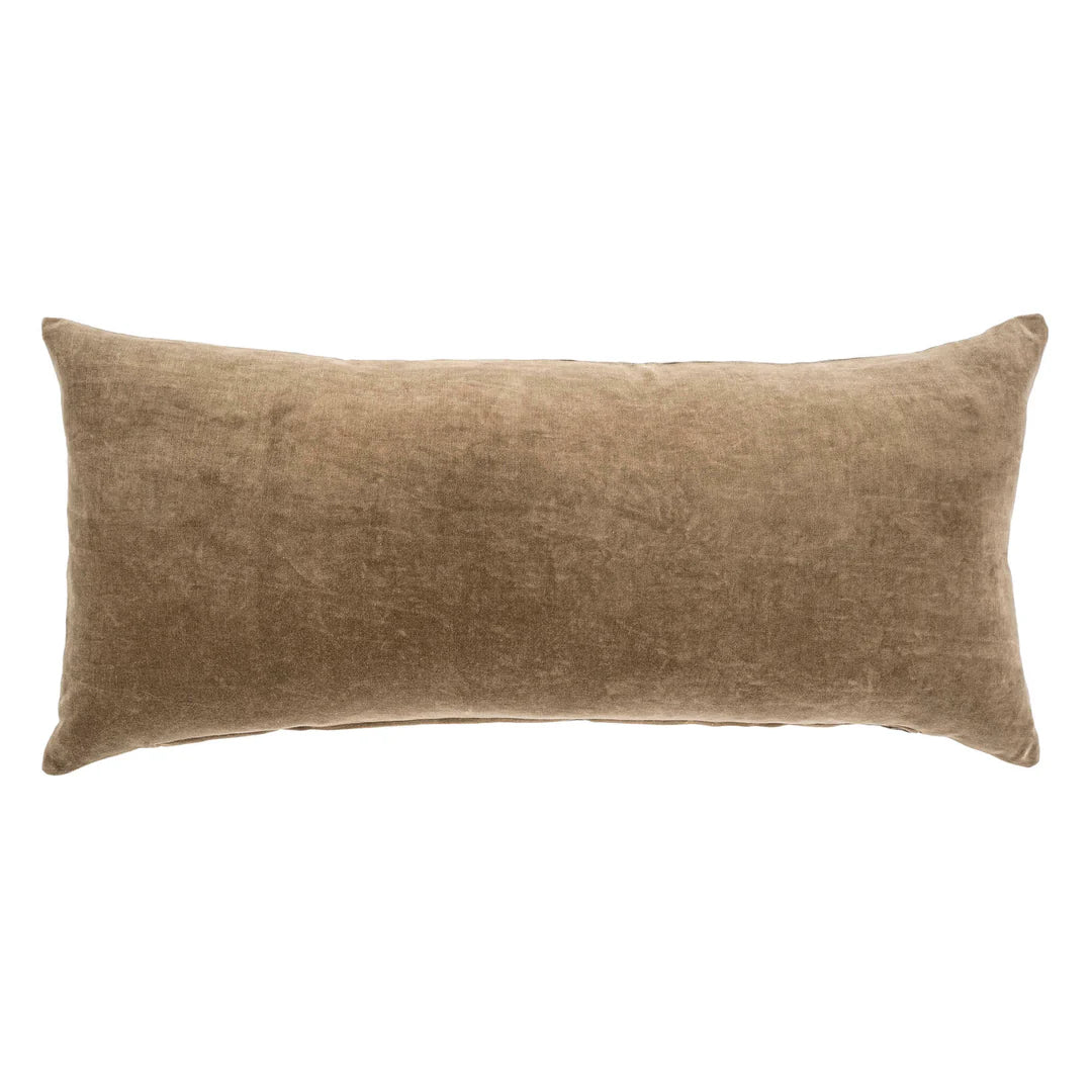 Vera Velvet Pillow in Carob