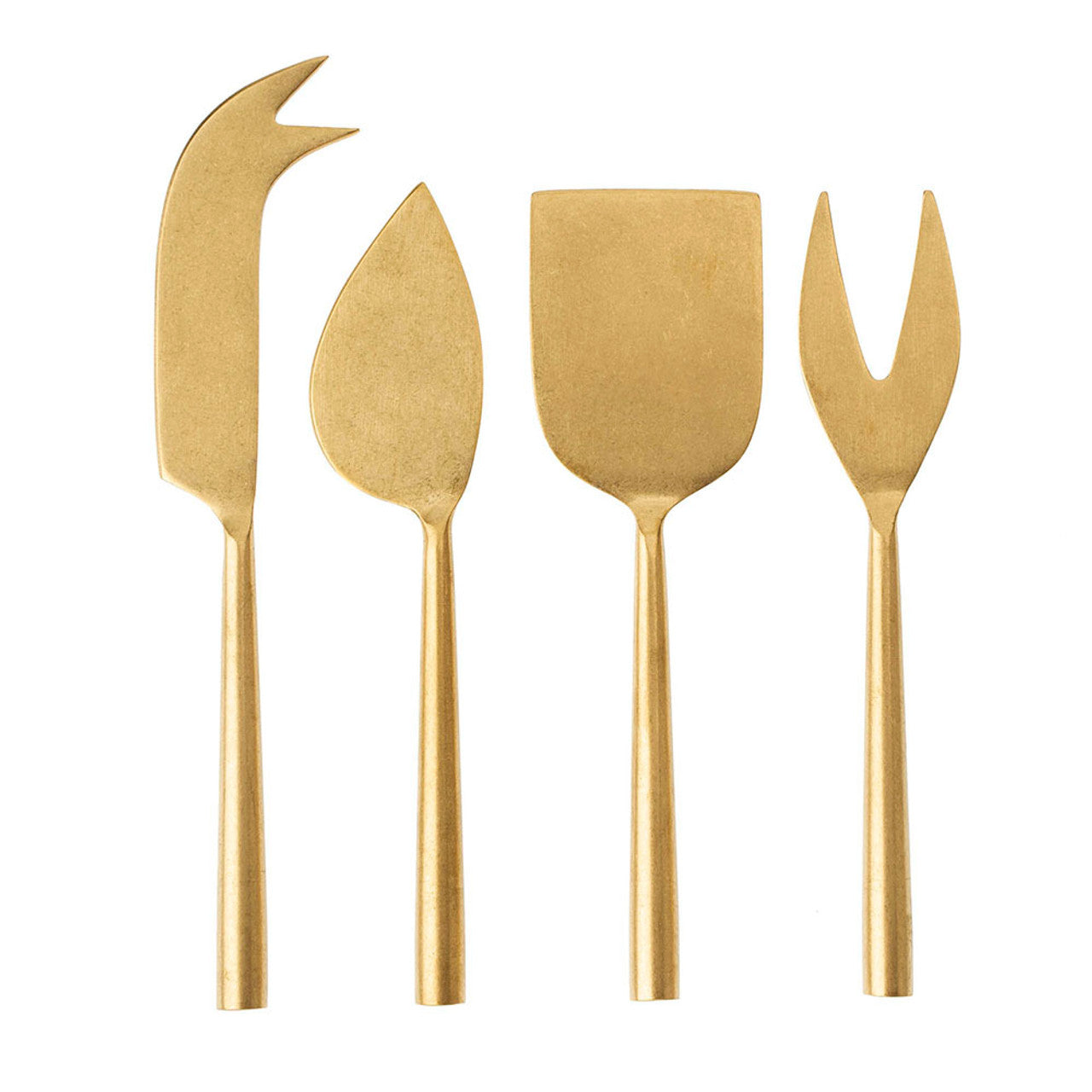 Tides Cheese Knives in Gold