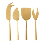 Tides Cheese Knives in Gold