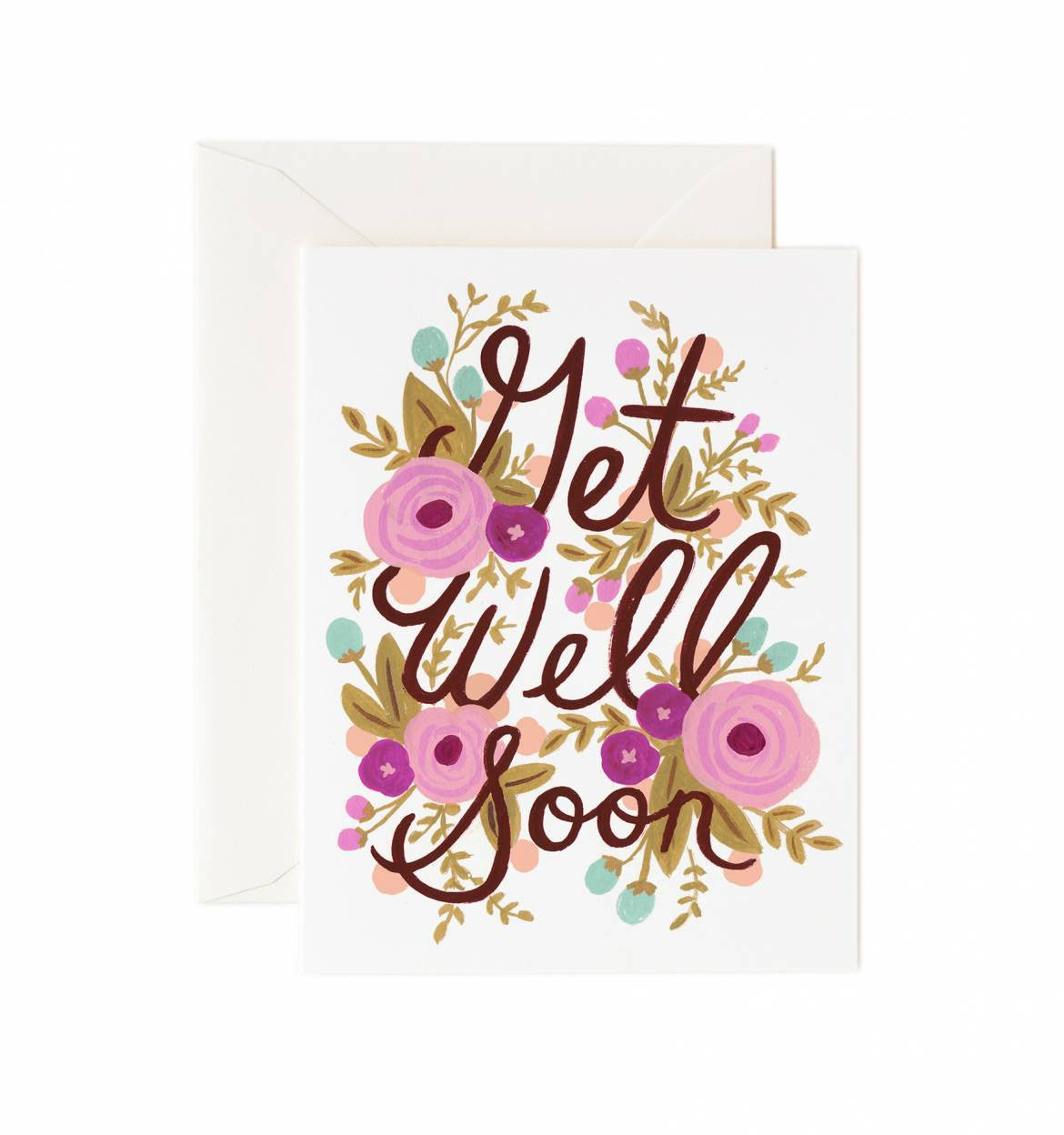 Floral Get Well Soon Card