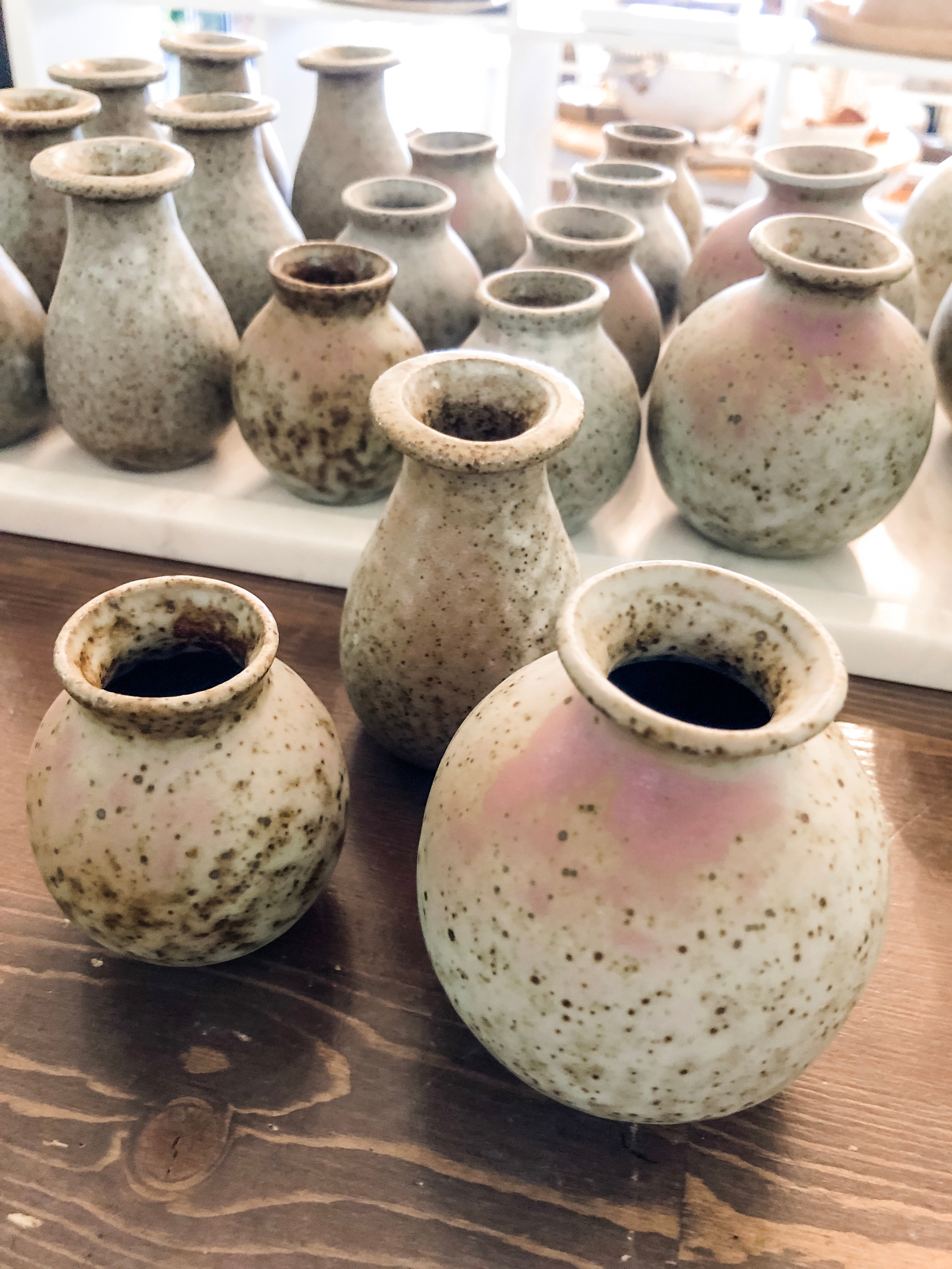 Natural Glaze Bud Vases