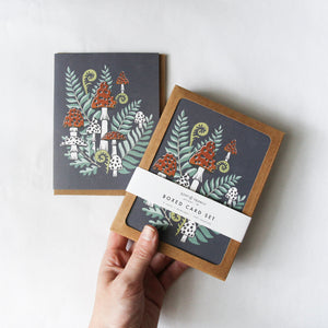 Toadstools + Ferns Boxed Card Set