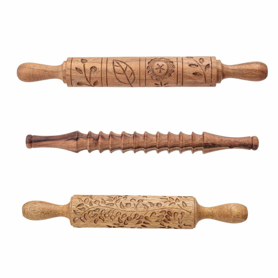 Hand Carved Wood Rolling Pins