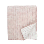 Ticking Quilt in Rose