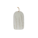 Stoneware Serving Tray with Frond Impressions
