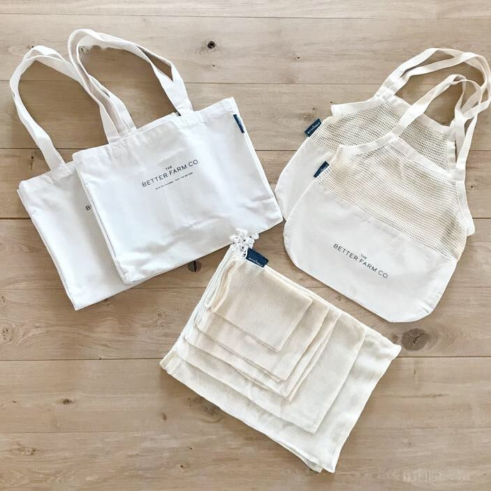 Natural Cotton Shopping Set