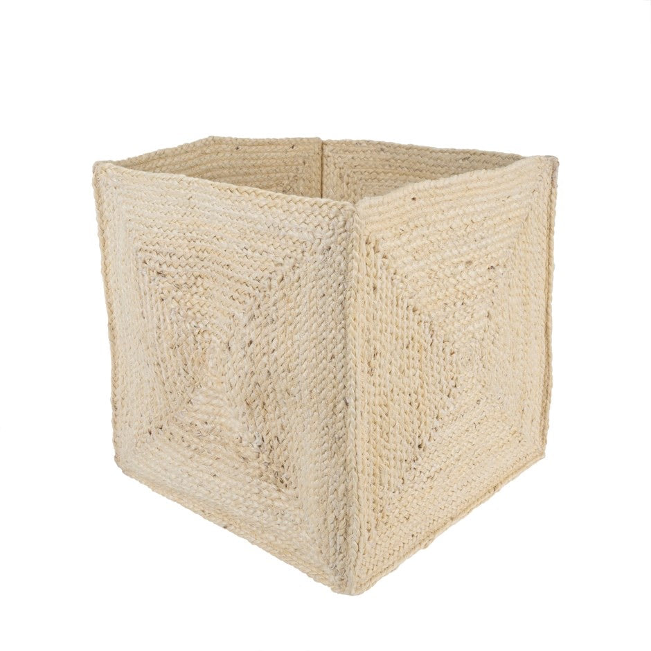 Large Bleached Leila Jute Basket