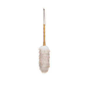 Bamboo + Wool Duster with Leather Tie