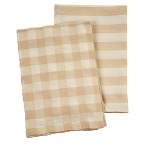 Gingham Stripe Tea Towels