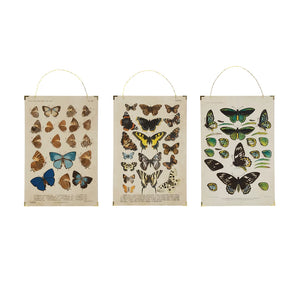 Butterfly Prints with Gold Hanger