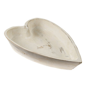 Large Wooden Heart Bowl