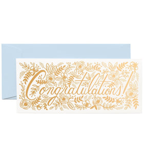 Golden Congratulations Card