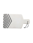 Marble Chevron Board with Leather Tie