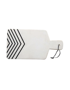 Marble Chevron Board with Leather Tie