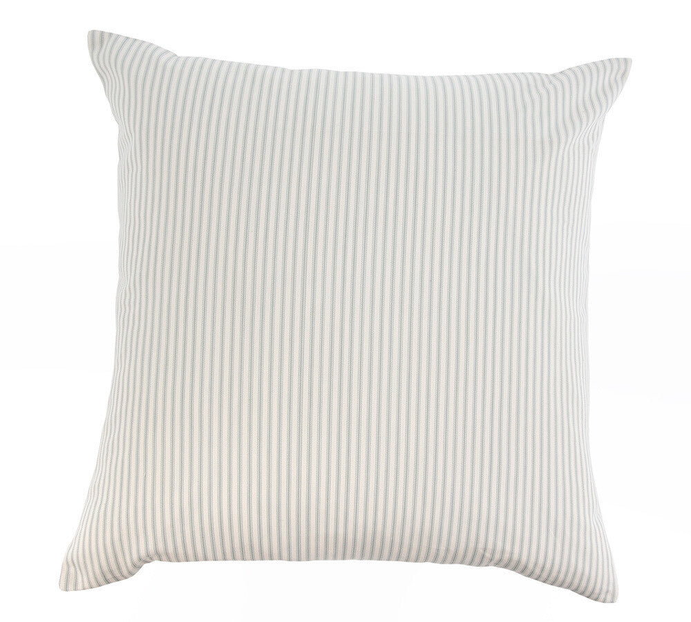 French Ticking Pillow in Grey